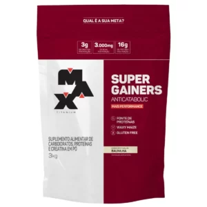 Hipercalórico Super Gainers Anticatabolic - 3Kg - Max Titanium